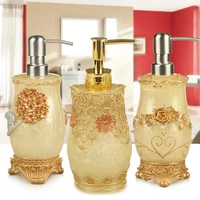 300ml resin bathroom accessories emulsion lotion bottle dispenser shampoo sanitizer liquid dispenser for bathroom decoration