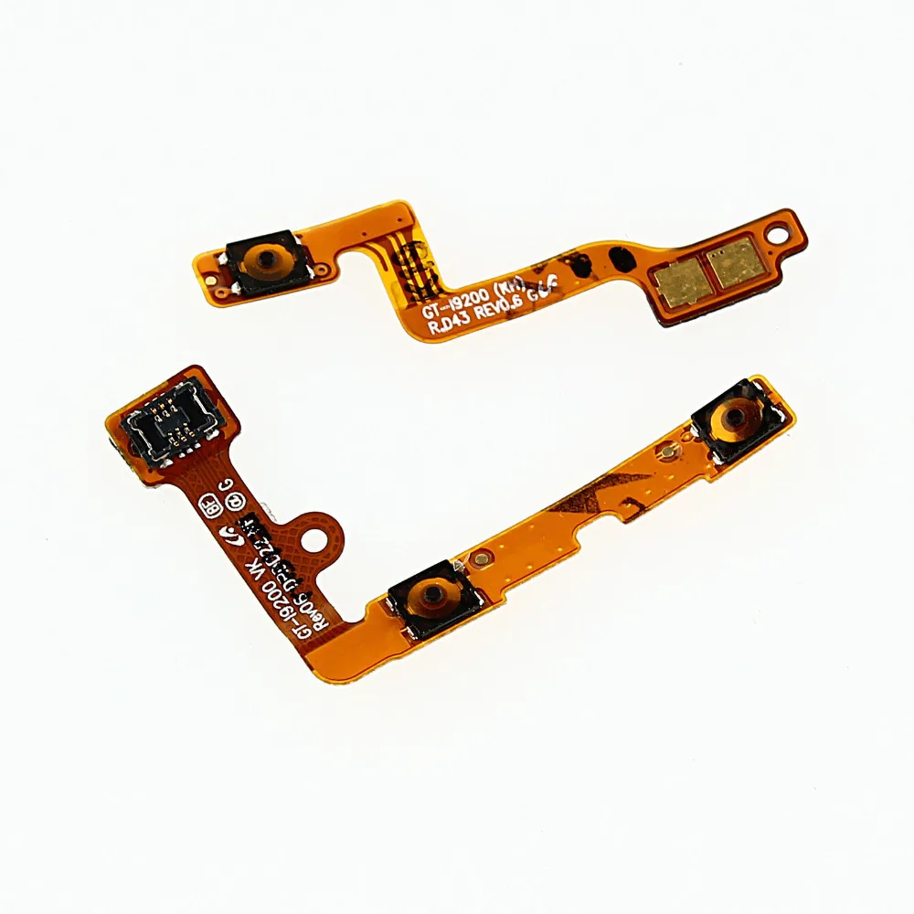 

5pcs/lot Power Volume Key Button Flex Cable for Samsung Galaxy Mega 6.3 I9200 I9205 I527 L600 R960 M819N Repair Parts