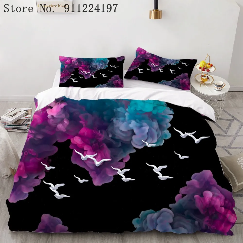 Красивый комплект постельного белья 3D новый стиль модный облако пододеяльник