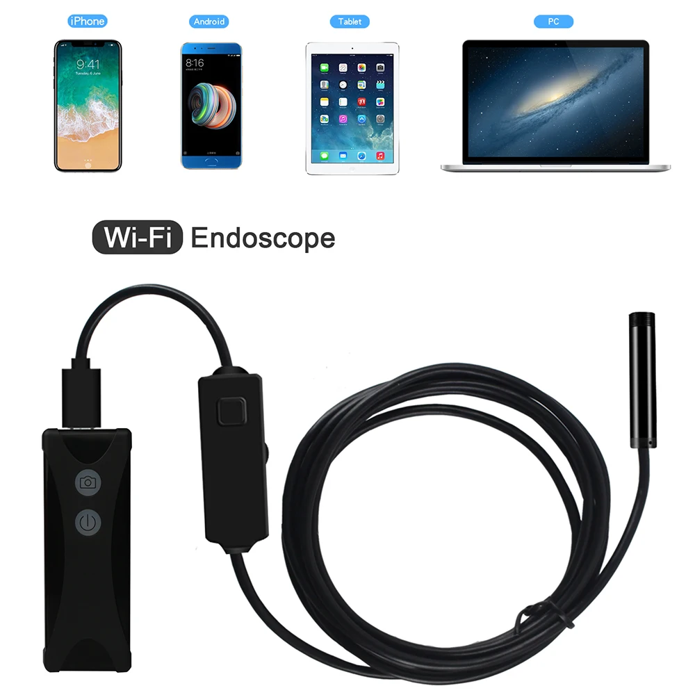 3,9 мм wifi эндоскоп камера IP67 водонепроницаемая змея камера с 6 светодиодами для Android iPhone iOS PC endoscopio бороскоп endoskop