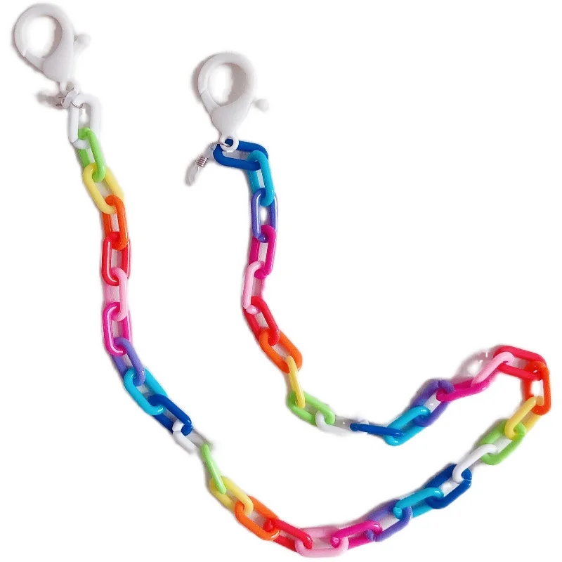 

Fashion Mask Lanyards Candy Color Acrylic Glasses Chain for Women Mask Chain Necklace for Face Holder Sunglasses Straps Jewelry