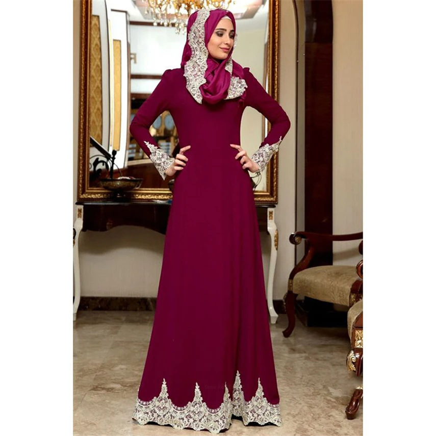 

Muslim Abaya Dresses for Women Dubai Abaya Indian Dress Lace Islamic Clothing Arab Middle East Costume Elegant Femme Eid Mubarak