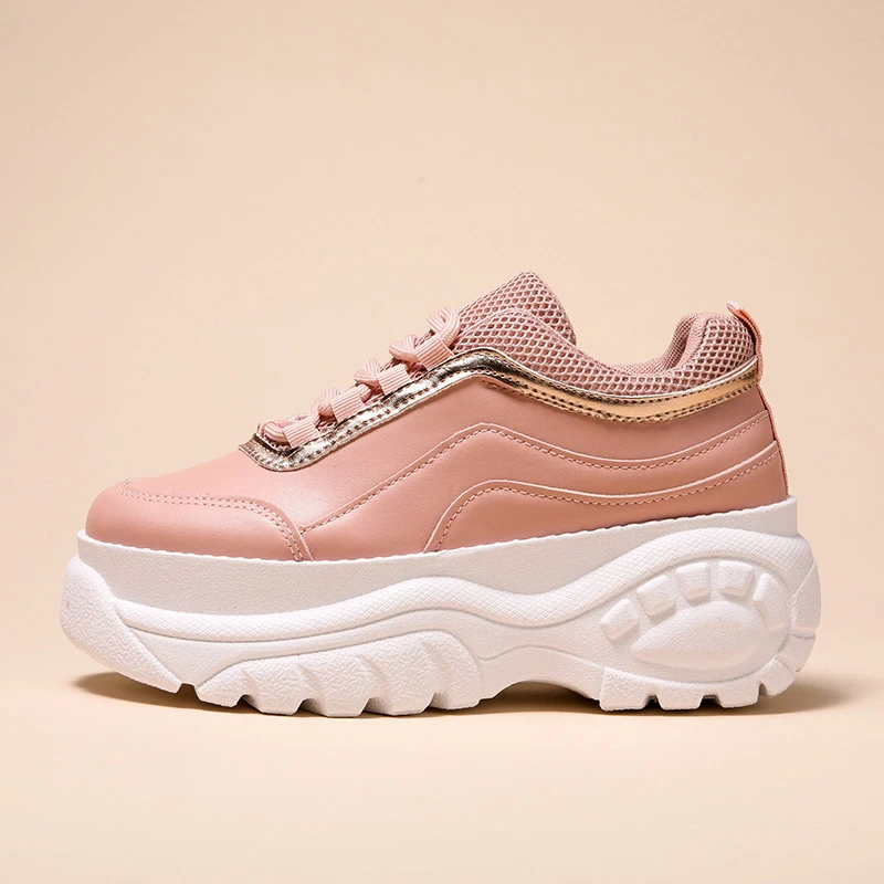 Женская повседневная обувь на платформе Сезон весна розовый спортивная осень
