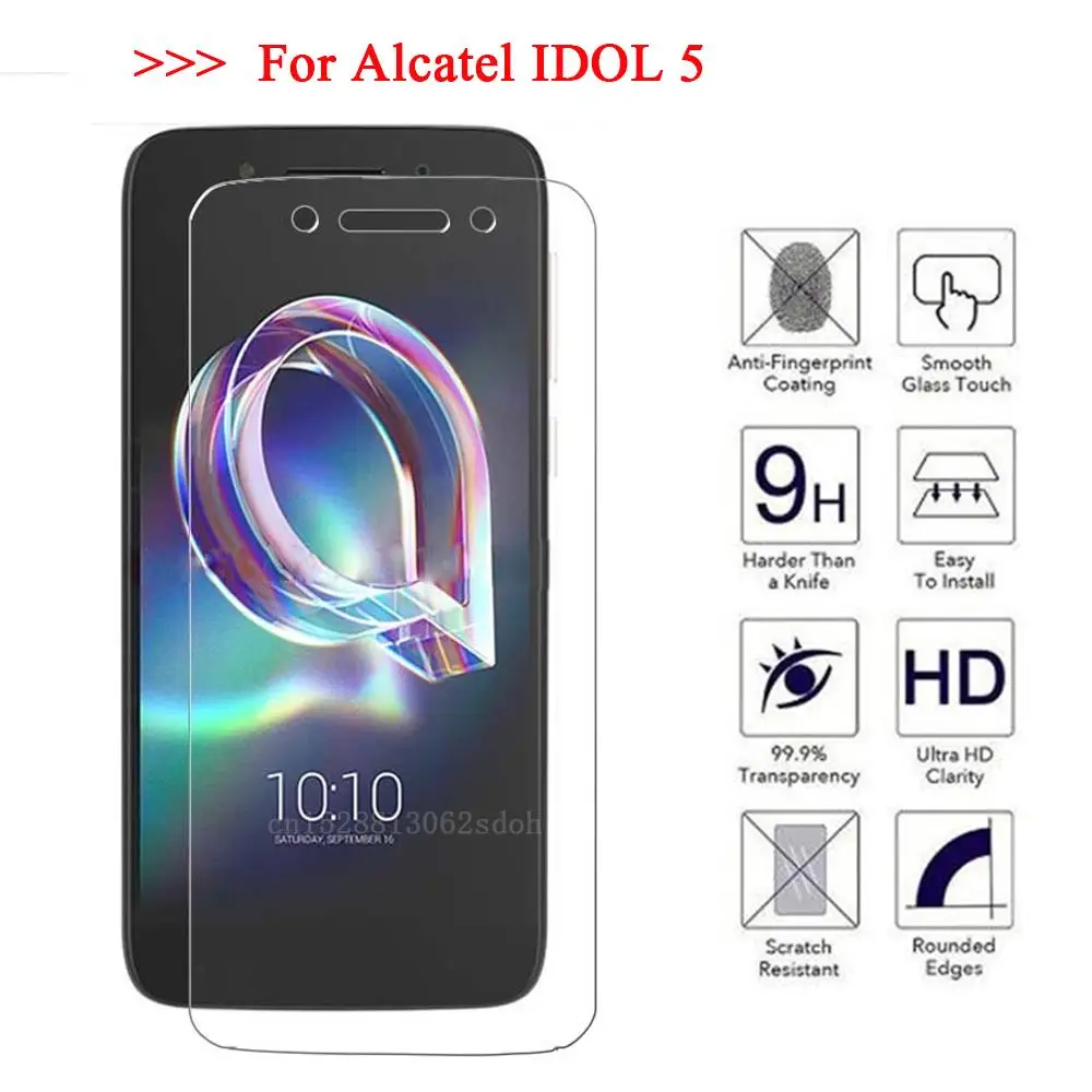 9H 2.5D Закаленное стекло для защиты экрана Alcatel Idol 5 Idol5 2 &quotЗащитная пленка +