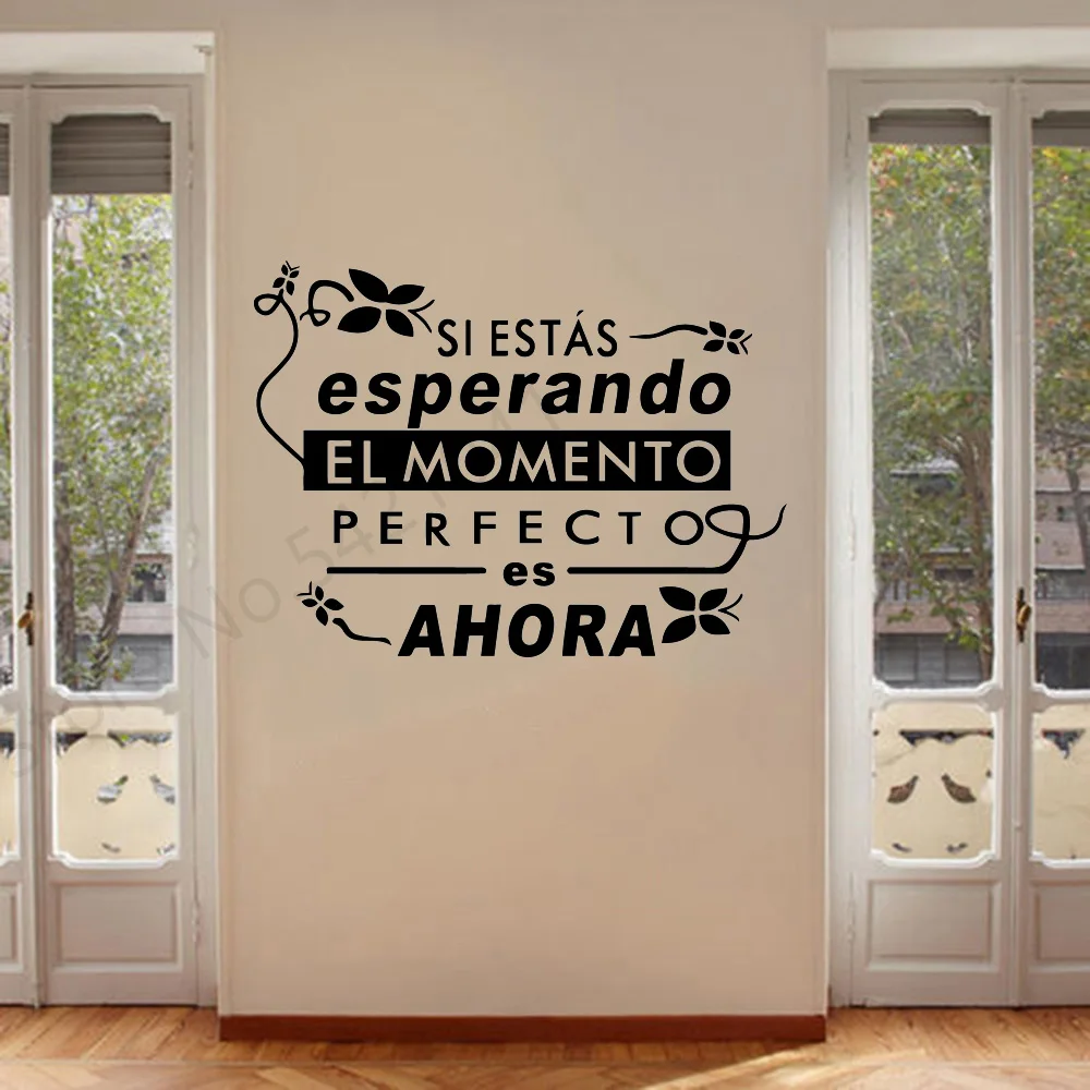 Красивые испанские буквы виниловые наклейки декор для гостиной спальни Съемная