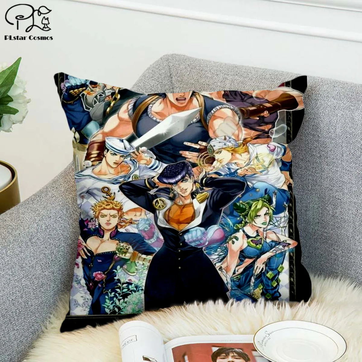 

Anime One Piece 3D printed Polyester Decorative Pillowcases Throw Pillow Cover Square Zipper Pillow cases style-3