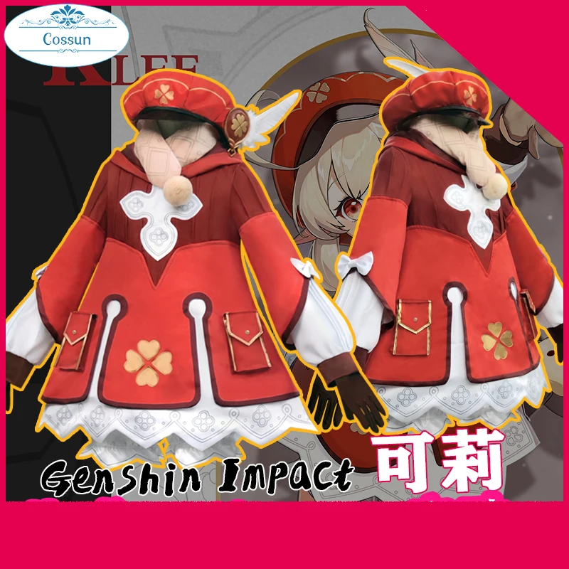 

Genshin Impact Klee Keli Lolita Dress Lovely Uniform Cosplay Costume Halloween Suit For Women Outfit New 2020