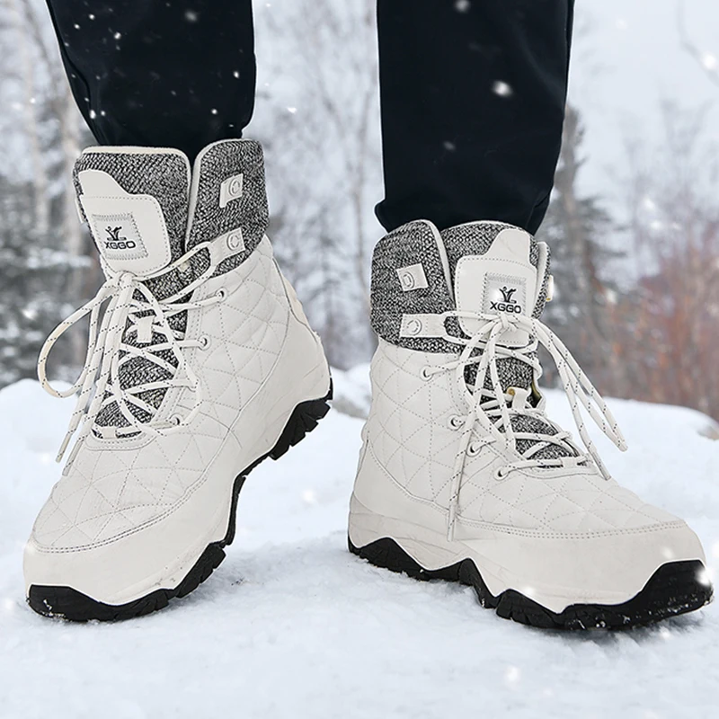 

Мужские ботинки, новинка 2021, рекомендуемые плюшевые утепленные водонепроницаемые Нескользящие мужские ботинки с хлопковой подкладкой, бол...