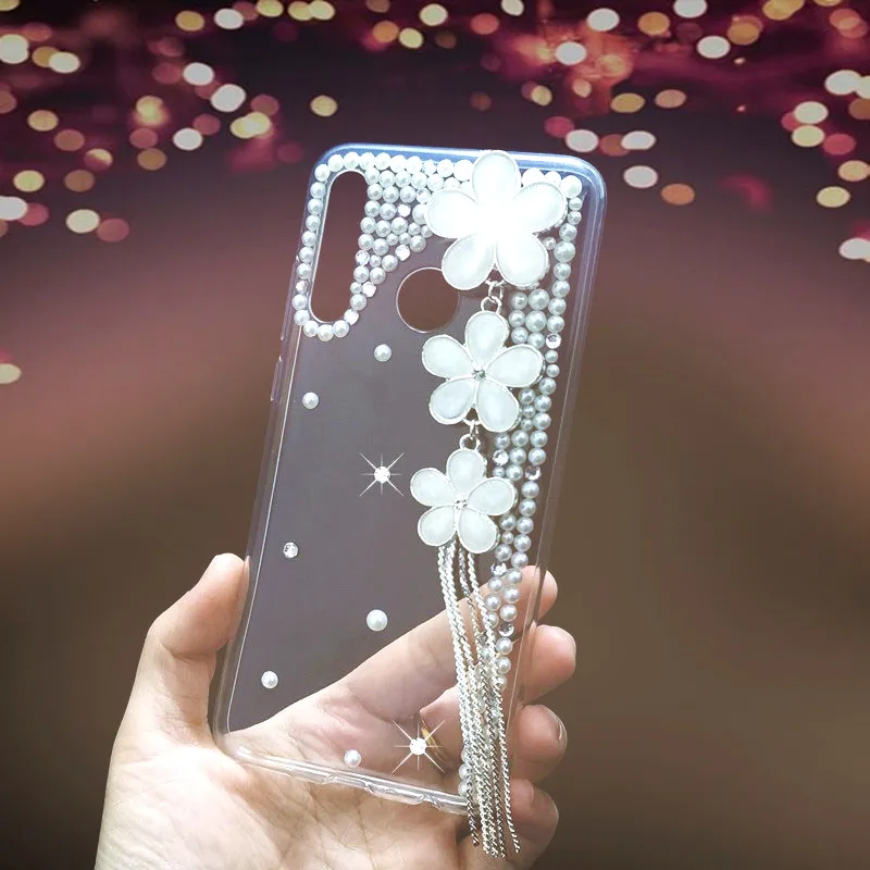 Блестящий чехол P40 P20 Lite E Pro для Huawei Honor 7c 7a 9 10 20 8A 8S 8X 8C Y5 Y6 Y7 Y9 2019 со стразами |