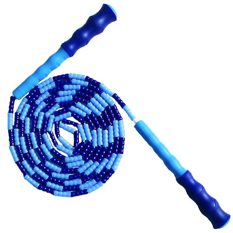 Скакалка с мягкими бусинами регулируемая длина без спутывания скакалка кабель