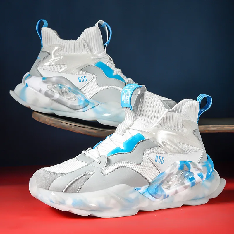 

Fashion Men's Sneakers Breathable Running Shoes High Quality Walking Cushioning Sports Shoes Outdoor Jogging Shoes Scarp Uomo