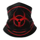 Красный символ биологически опасного вещества шарф бандана повязка на голову для скалолазания маска для лица
