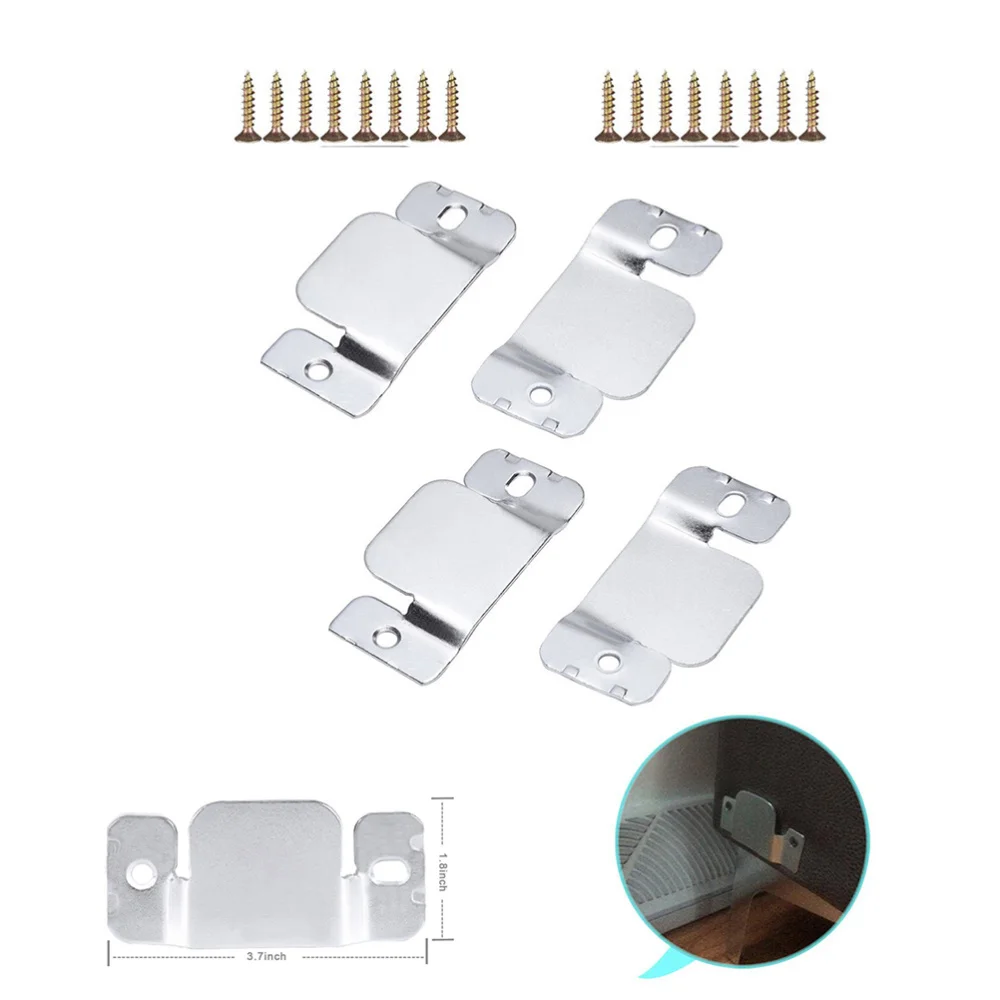 

8pcs Universal Sectional Sofa Interlocking Furniture Connector with 16pcs Screws