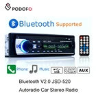 Автомобильное радио Podofo 1 din Bluetooth стерео пульт дистанционного управления цифровой Bluetooth аудио музыка стерео MP3-плеер USBSDAUX-IN
