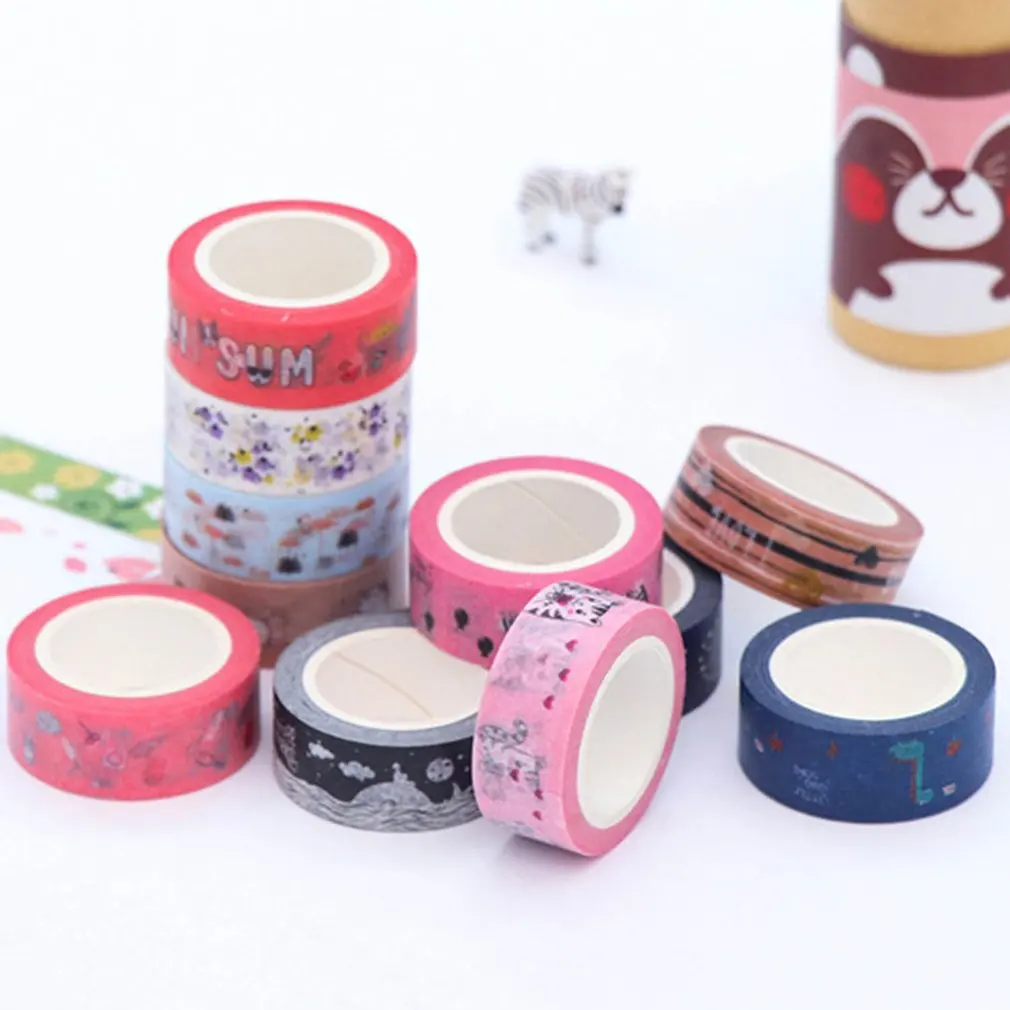 Цветная Яркая декоративная лента с случайным рисунком самодельная для