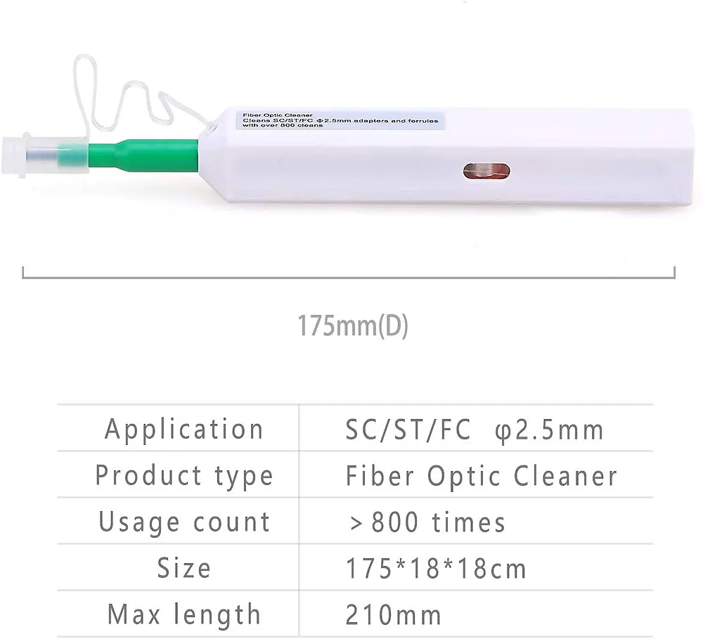 Новая чистящая ручка LC/MU/SC/FC/ST с одним щелчком мыла очиститель инструмент для