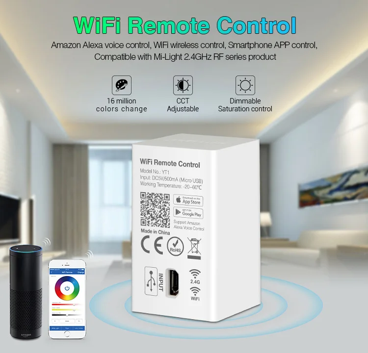 Фонарь светодиодный одноканальный с поддержкой Wi Fi и DMX 24 В постоянного тока 2 4