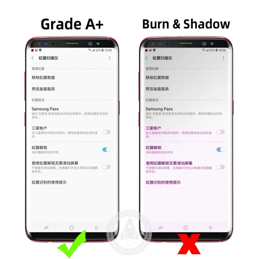 AMOLED Дисплей для SAMSUNG Galaxy S9 LCD G960 G960F S9 Plus LCD G965 G965F экран в сборе с тачскрином на рамке