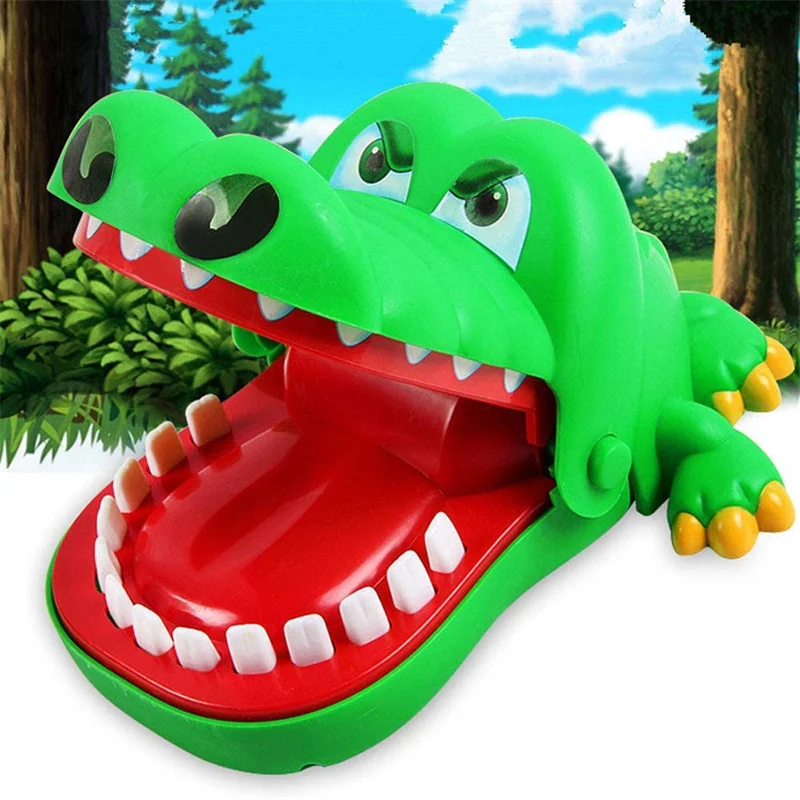 Вечеринка игрушки крокодил зубы рот игры дети смешные животные кусает руки