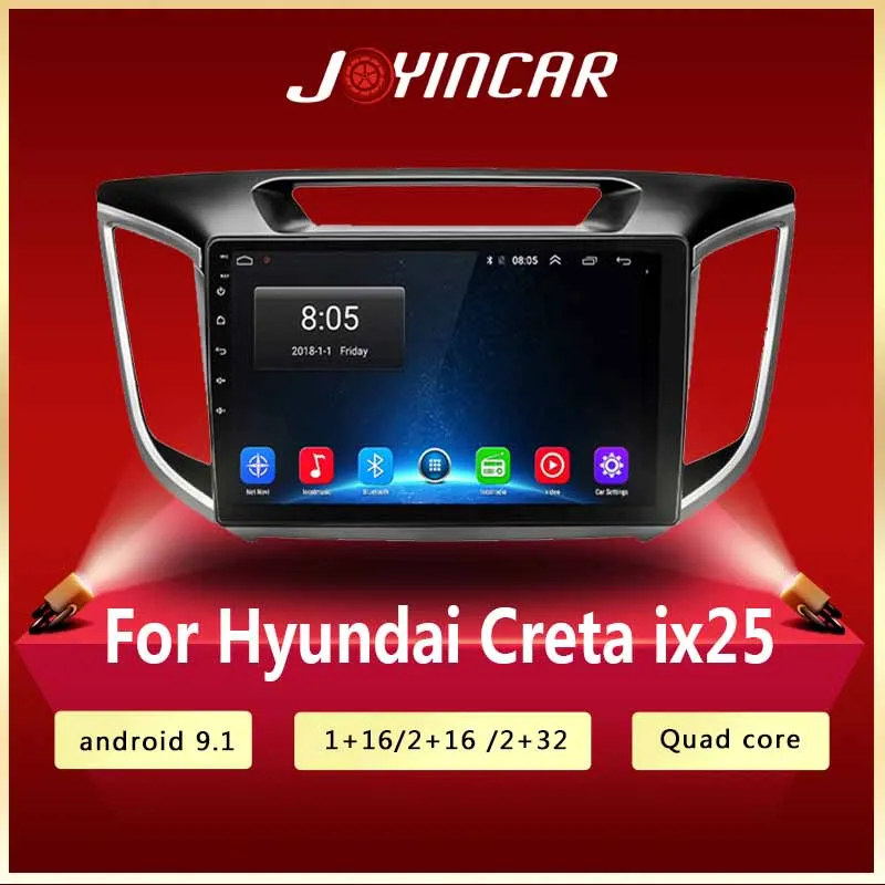 

Android 9.1 2GB+32GB Car Radio multimedia Video player GPS Navigation For hyundai Creta ix25 2015-2019 2din no dvd