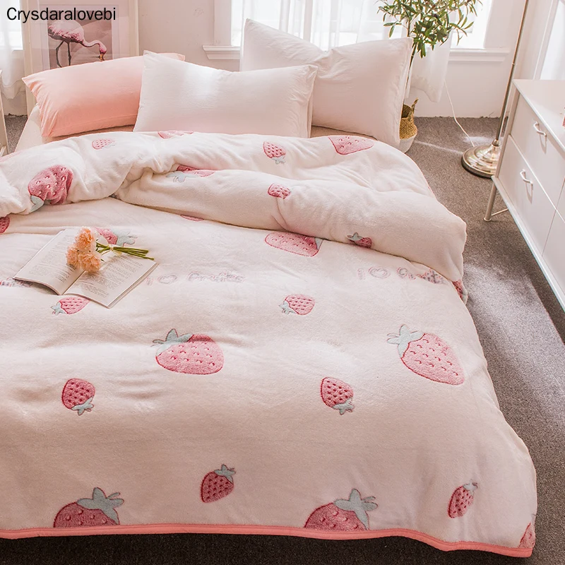 

Blanket Thick Coral Fleece Warm Blanket for Winter Velvet Plush Throw Blanket Floral Pattern Modern Blanket for Couch Travel