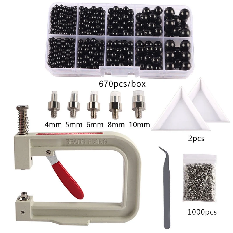 

DIY Crafts Supplies Riveter of Pearl Setting Machine Beads for Decoration Clothes Bead Fixed Tool Accessories Kit