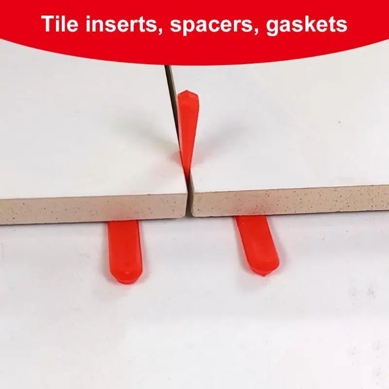100pcs Level Wedges Tile Spacers for Flooring Leveler Spacers Leveling System for Elastic Adjustment of Ceramic Tile Crevice