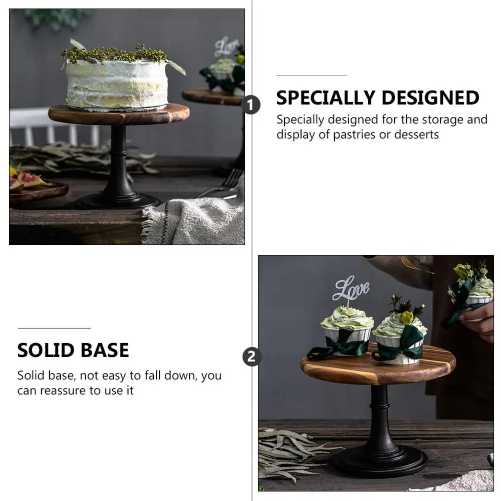 

1Pc Decorative Cake Tray with Base Wedding Cake Stand Party Dessert Holder