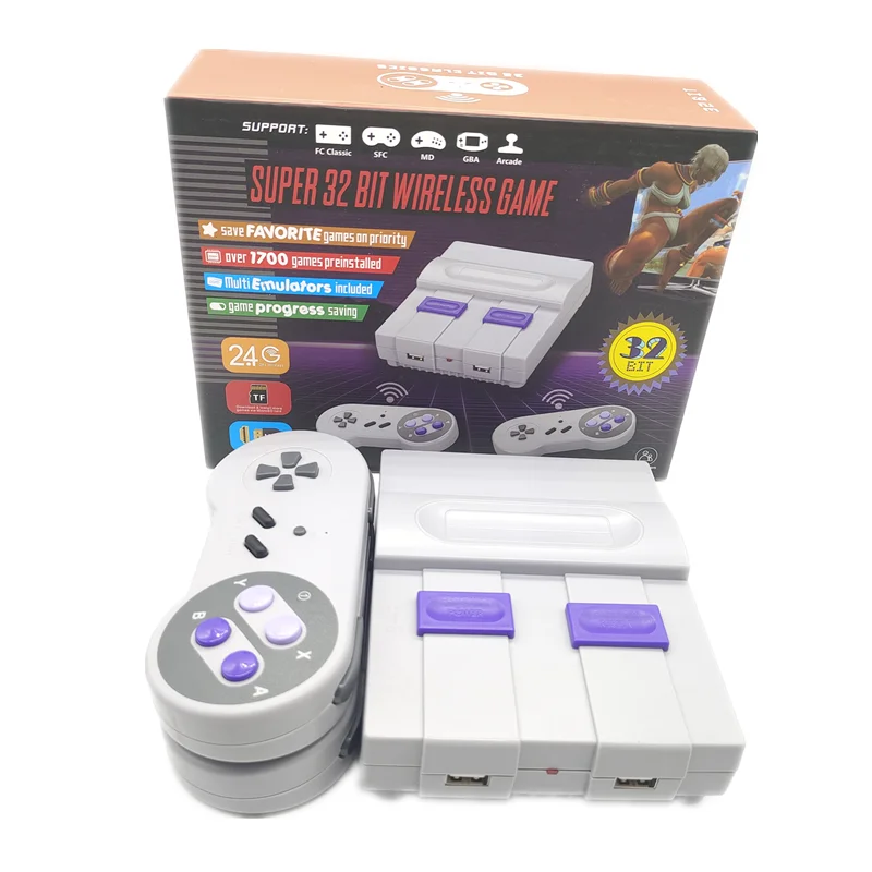 Retro Classic 32 Bit 4K HD Wireless Video Game Console With 1788 Games for FC SFC GBA MD ARCADE Support Save & Load | Электроника