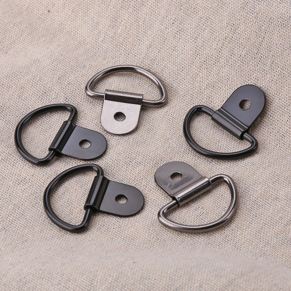 

40Pcs Pull Hooks Retainer D Shaped Cargo Tie Down Rings Anchors Stainless Steel Auto Car Hardware Accessories