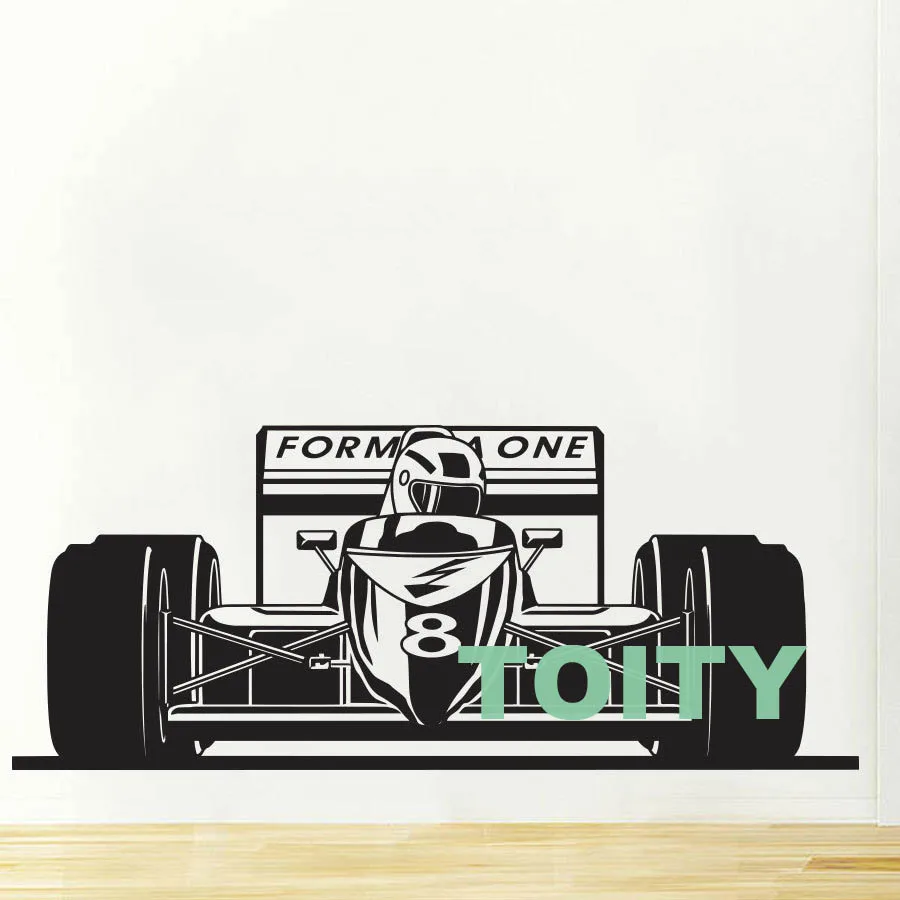 29 дизайнов спортивный автомобиль гоночная скорость быстрая F1 настенная художественная наклейка высечка Виниловая наклейка для спальни дома Декор Фреска - Цвет: H50cm x W121cm