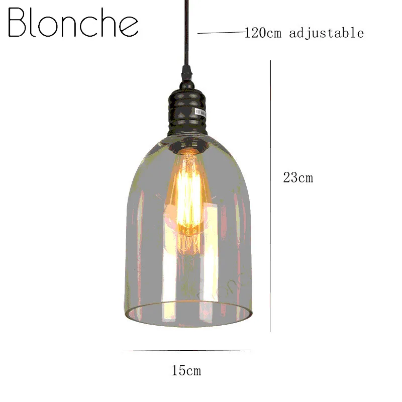Винтажный кантри подвесной светильник s стеклянный для гостиной спальни кухни