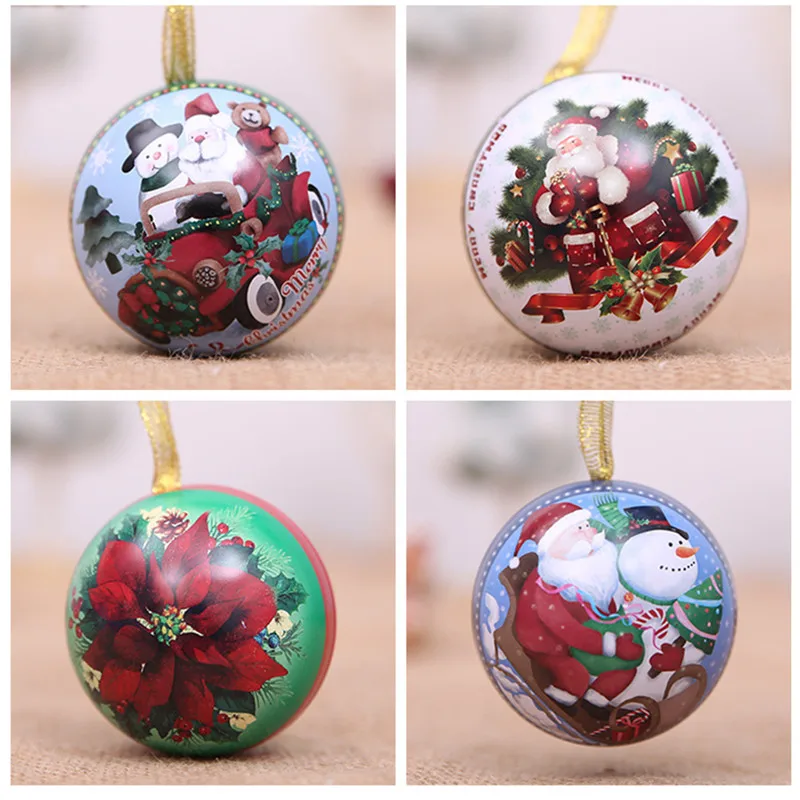 Рождественские сувениры Подарочные конфеты елочные шарики коробки украшения