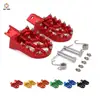 Motorcycle Aluminum Universal CNC Colorful Footpeg Footrest Foot Pegs For HONDA CRF XR 50 70 110 M2R SDG DHZ SSR KAYO Pit Bike 1