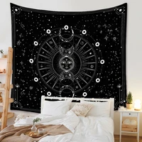 celestial tapestry wall hanging sun moon boho decor room psychedelic carpet ouija night sky picture home decoration for bedroom