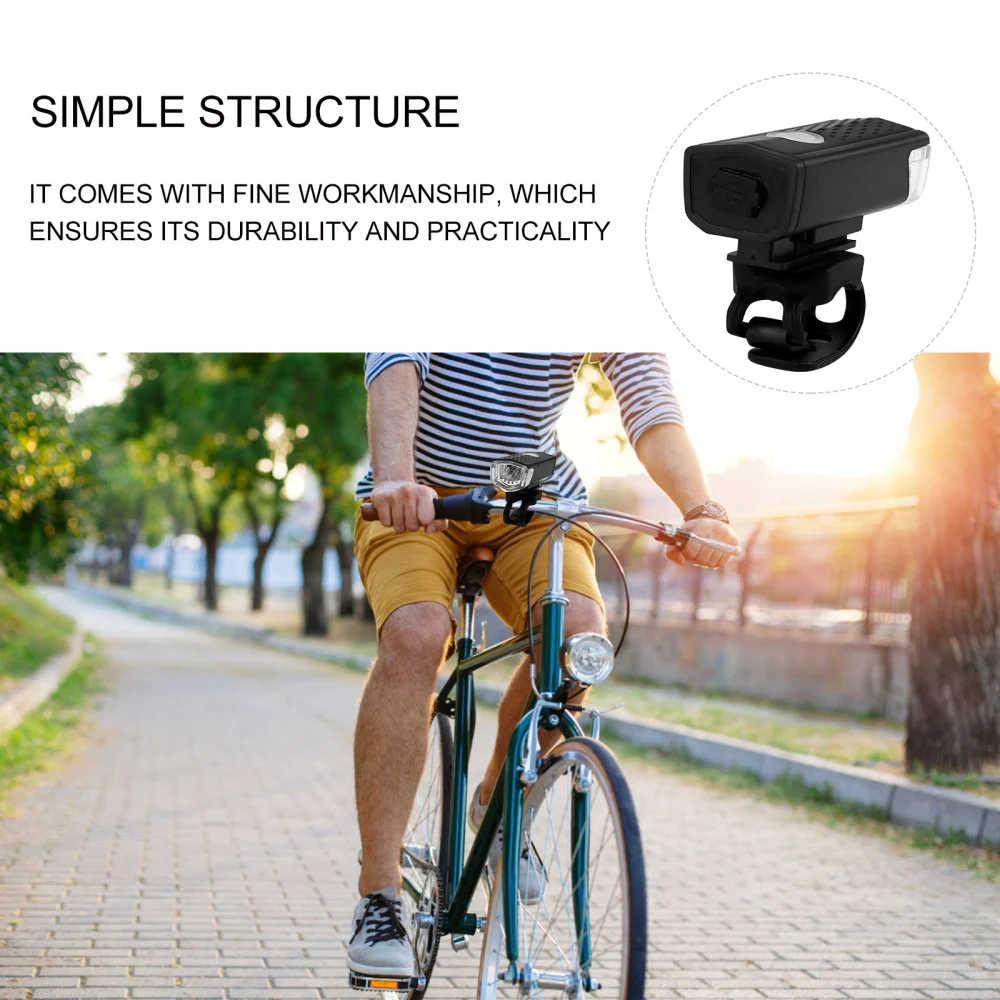 

1 Set Waterproof Bike Light Bike Riding Accessory USB Safety Riding Light