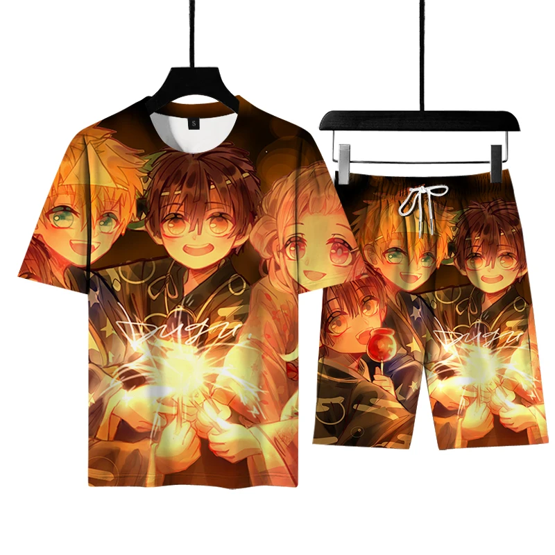 

Youth version summer fashion boutique sports men's T-shirt leisure new high quality men's cartoon character Hanako Kun