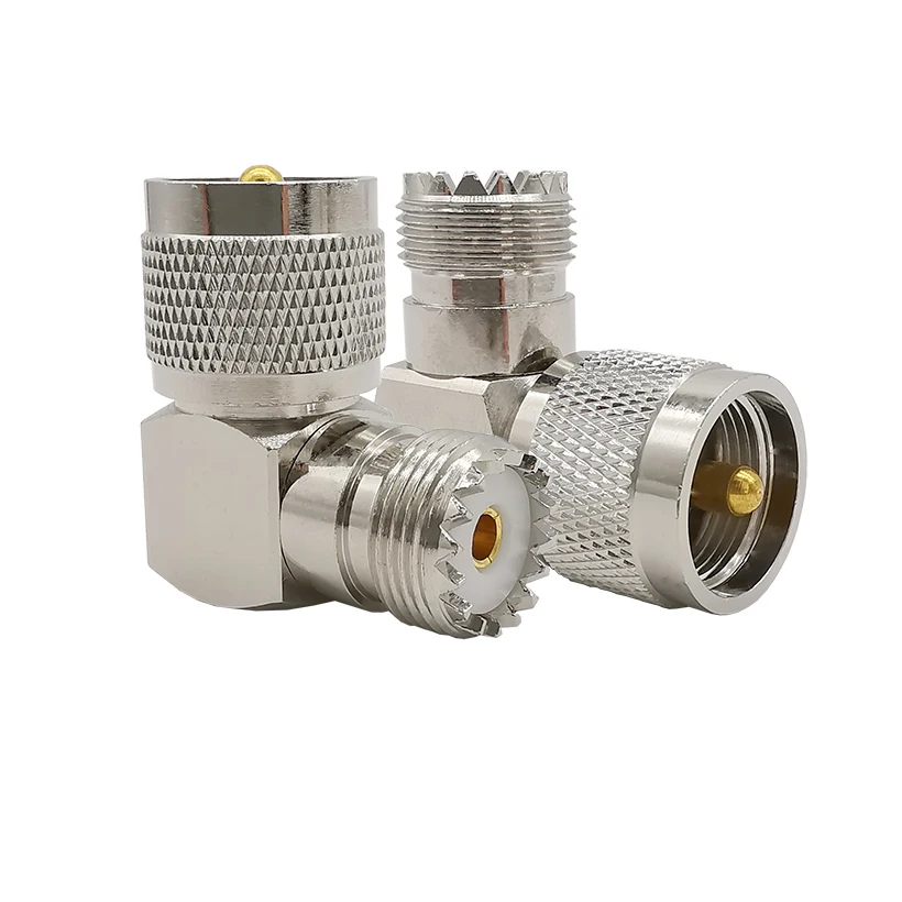 Коннектор УВЧ Прямоугольный коаксиальный коннектор штекер PL259 в гнездовой