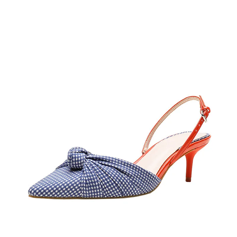 

New Spring and Summer 2020 European and American Fashion Sandals Women's Collage with Pointed Heels and High Heels