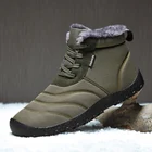 Зимние водонепроницаемые мужские зимние ботинки, уличная мужская обувь, модная мужская повседневная обувь, сохраняющая тепло кожаная повседневная обувь большого размера