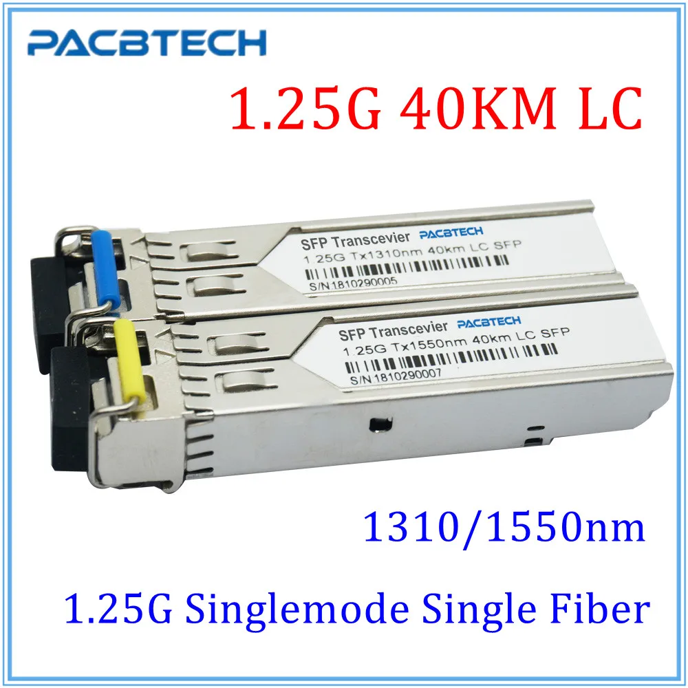 40 км 1 25G BiDi/WDM SFP модуль нм/Нм SC/LC совместимый волоконно-оптический трансивер