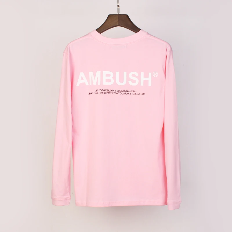 19SS Новинка осени, с рисунком футболка с длинными рукавами трендовые Для мужчин Для женщин футболка 3D печать Светоотражающая лента 3M, футболка