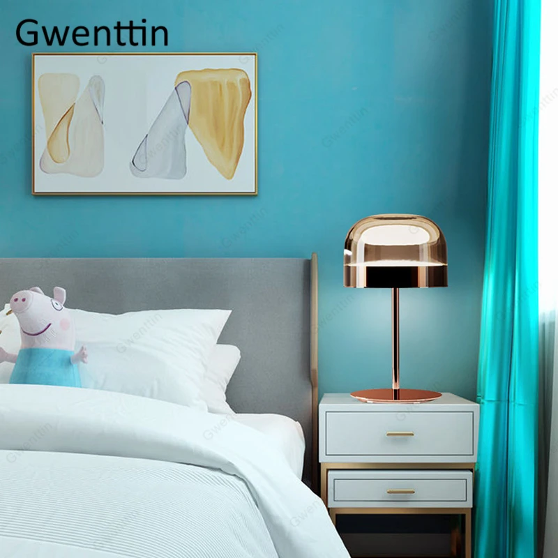 Современная роскошная настольная лампа в виде грибов подставка для спальни