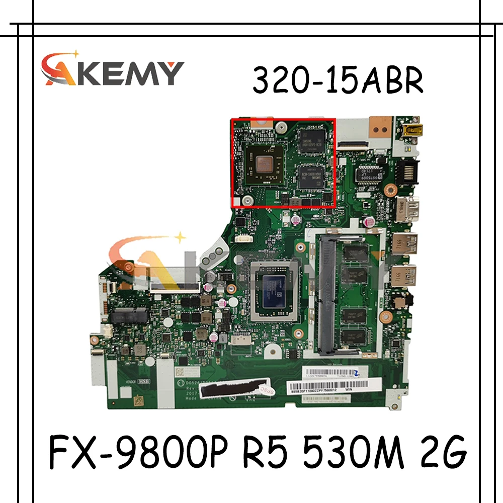 Akemy NMB341 NM B341 подходит для Lenovo 320 15ABR ноутбук материнская плата 5B20P11122 процессор FX 9800P