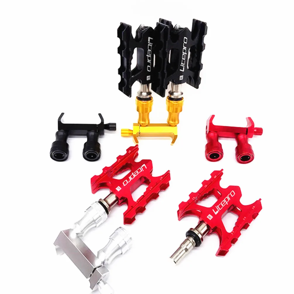 Велосипедный BMX быстросъемный Педальный монтажный сиденье складной велосипед QR