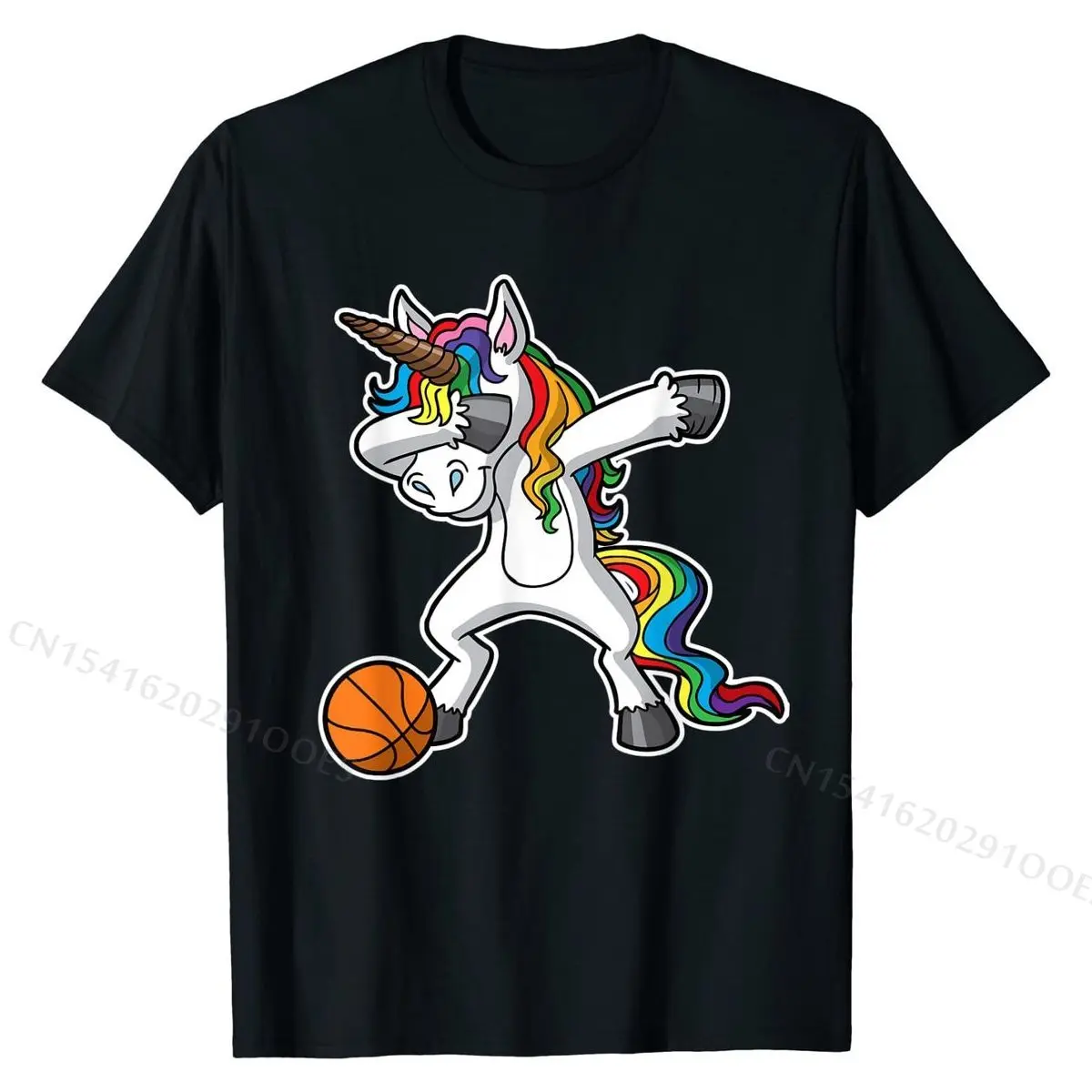 

Unicorn Girls Dabbing Basketball Dab Kids Gift T-Shirt Cotton Male Tees Group T Shirt Street Funky