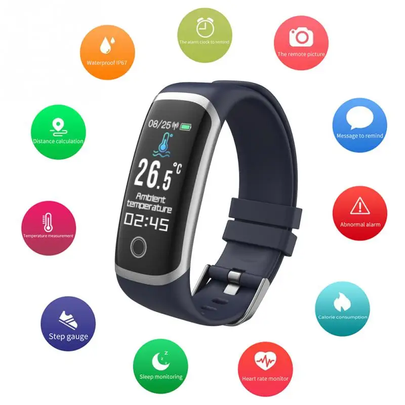 T4 смарт браслет с пульсометром артериальным давлением здоровье