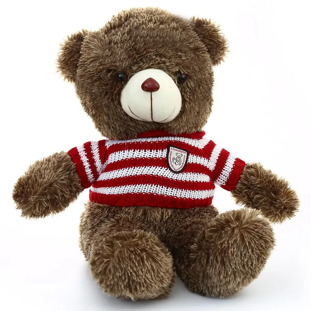 Kuulee Stuffed Animals Giant Teddy Bear with Red And White Stripes Sweater 60CM | Игрушки и хобби