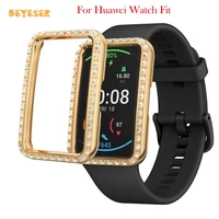 fashion durable smart watch protective cover screen for huawei watch fit single row diamond pc material protector accessories