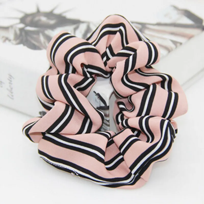 

Autumn Winner Striped Printed Women's Lace Hair Scrunchies Hair Tie Hair Accessories Ponytail Holder Hair